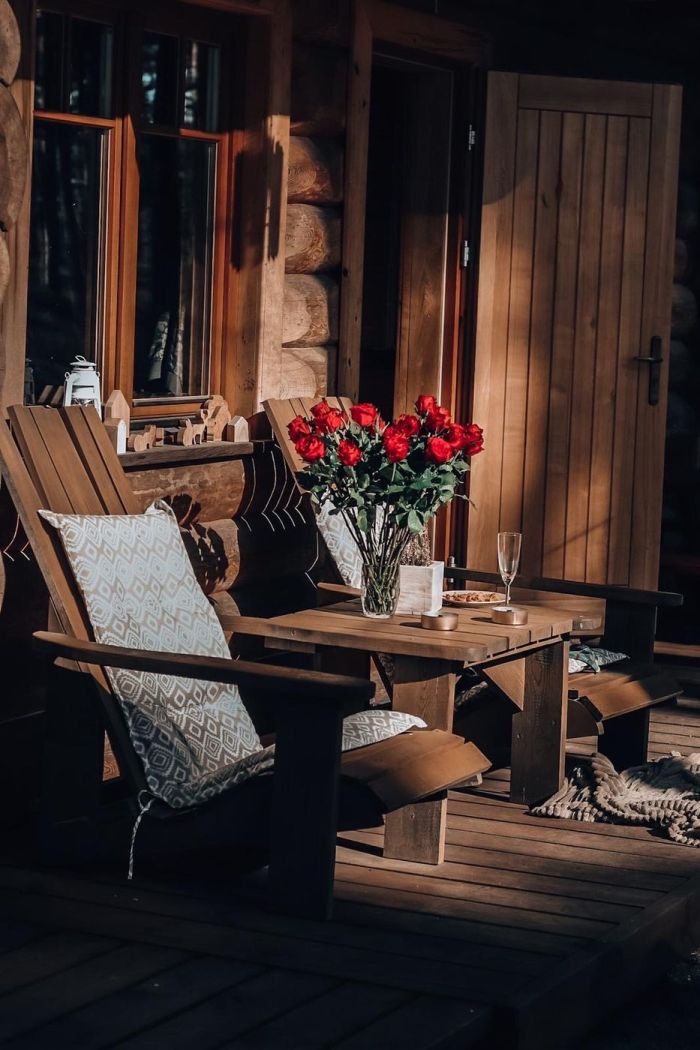 Terase — rozes un romantika